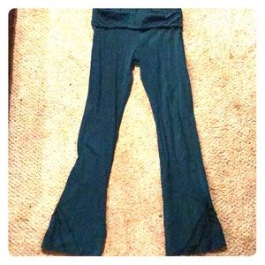 Blue synergy stretchy dance yoga pants Small